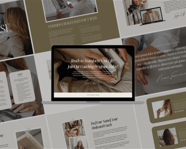 Canva Website Template